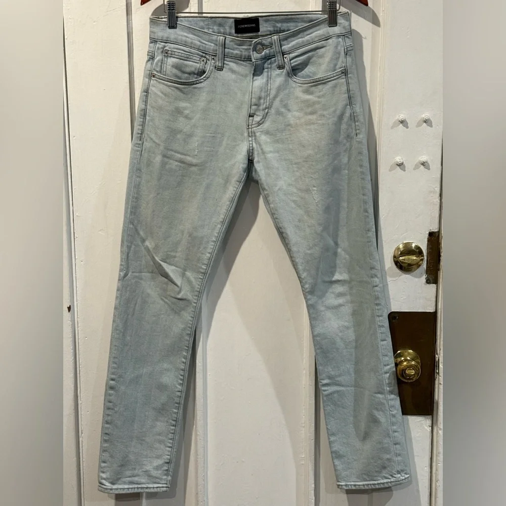 J. Crew Men's Faded Blue Skinny Jeans